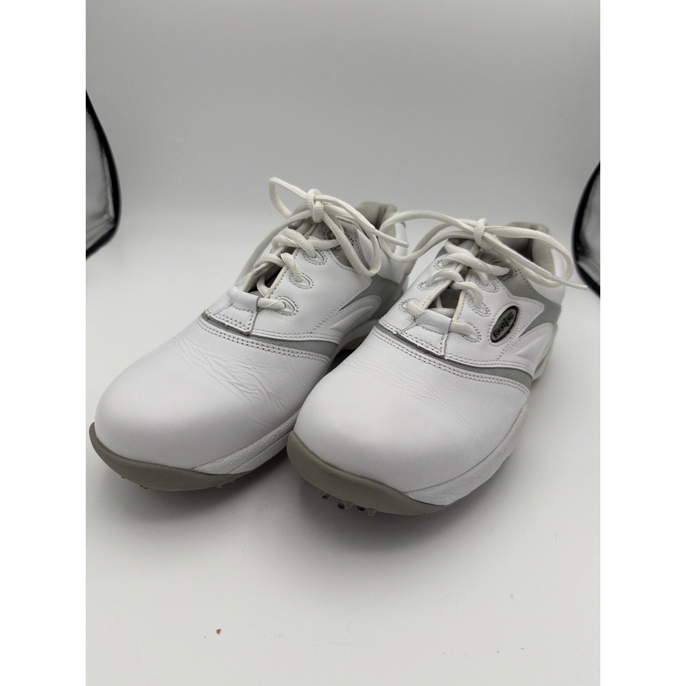 FootJoy eComfort Womens Golf Shoes White Gray Soft Spikes‎ 8.5M       1674
